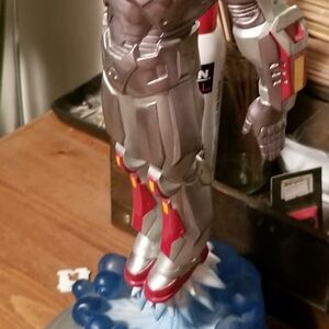 Silver and Red Action Figure